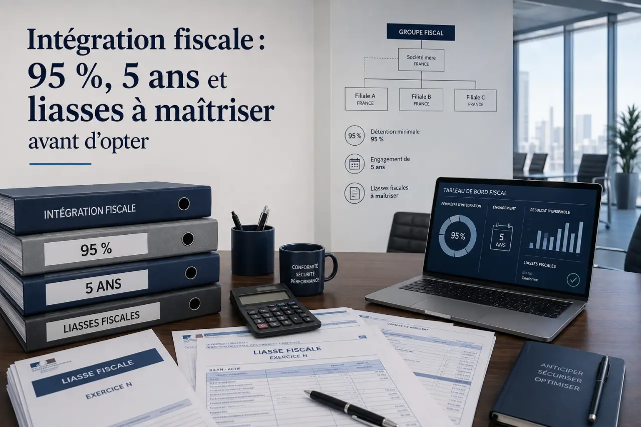 Intégration fiscale : 95 %, 5 ans et liasses à maîtriser avant d’opter